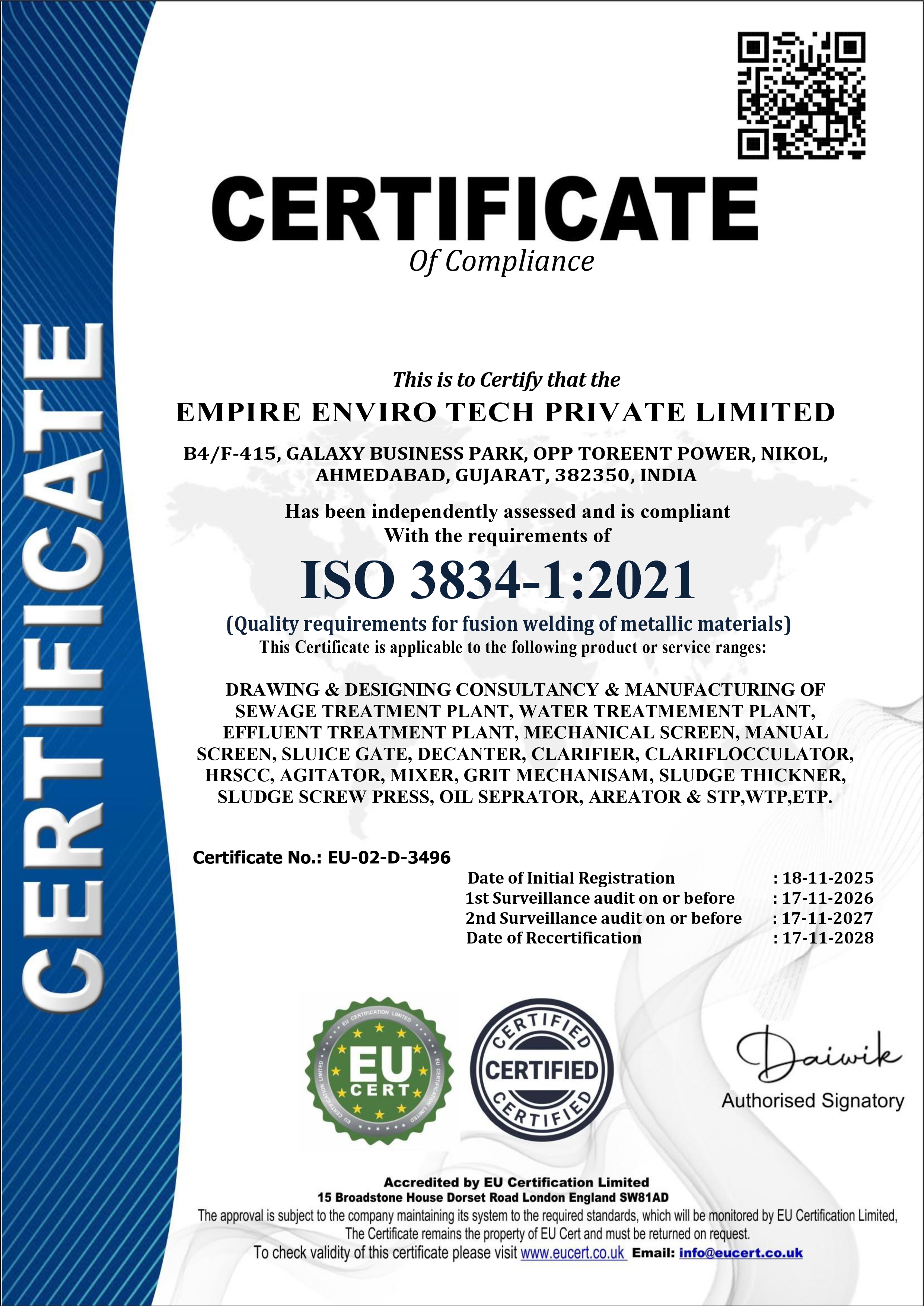 ISO 3834-1 Certificate PDF
